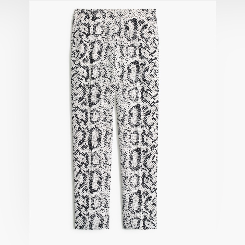 JCrew Factory Snakeskin Jamie Pants with Elastic Waist size 10